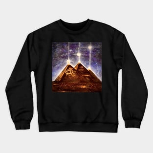 Pyramids - Horus eye portals Crewneck Sweatshirt